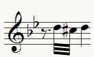 Equivalent moderne mordant inférieur dièse