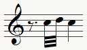 Mordant supérieur très rapide notation moderne