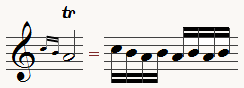 Trille avec préparation