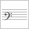 Papier à musique clé de fa 3