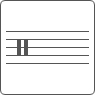 Papier percussions 5 lignes