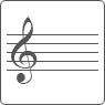 Papier à musique clé de sol