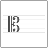 Papier à musique clé d'ut 3
