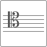 Papier à musique clé d'ut 4